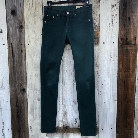 Rag & bone Dark Green Skinny Legging Jeans - Picture 2 of 11